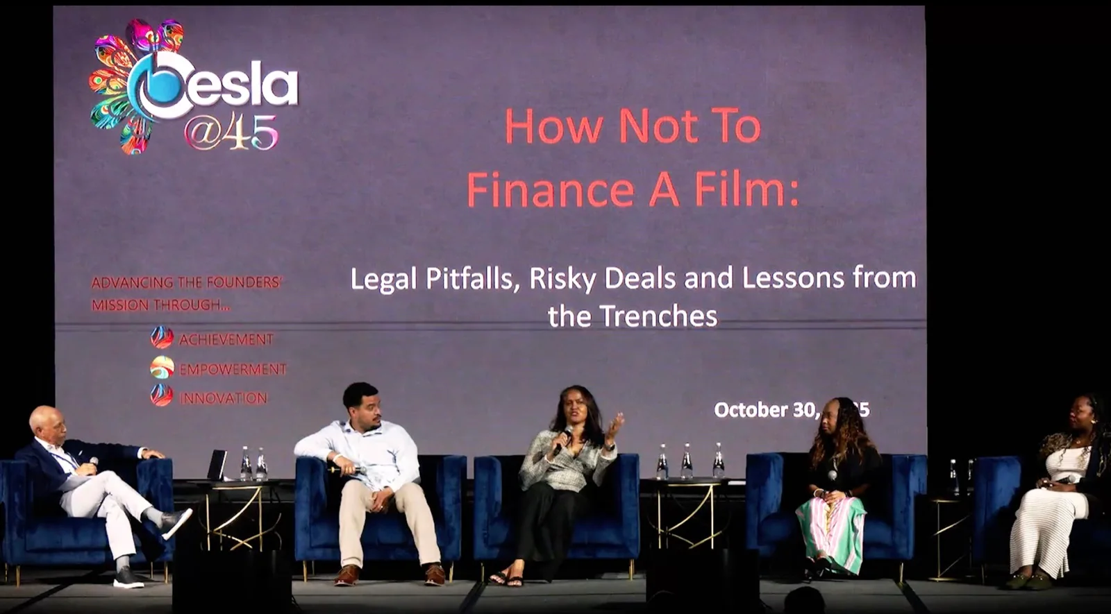 Kelly Woolfolk on the BESLA panel “How Not to Finance a Film”